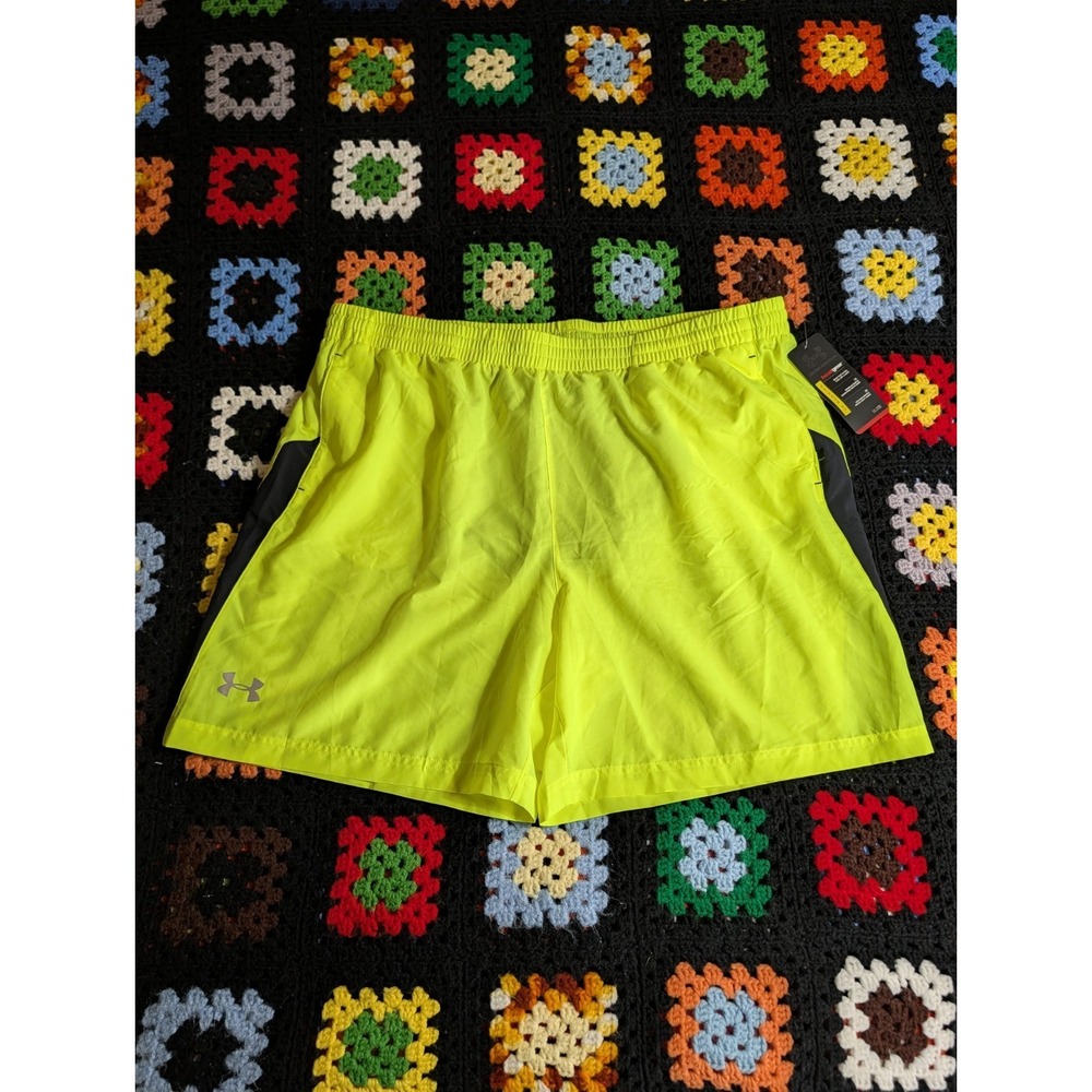 Under Armour SW Launch 7" Lime Fitted Running Shorts XXL Men's NWT